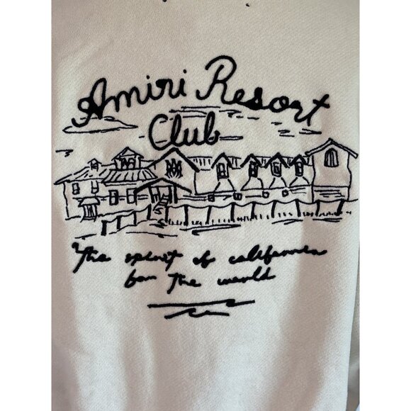 Amiri Spirit Crewneck Sweatshirt in Alabaster Small Womens Pullover - Picture 8 of 16